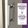 thumbnail image 2 of Halberd Series 59-60"W x 72"H Sliding Framed Shower Door in Brushed Nickel with Tsunami Guard Tempered Glass, 2 of 12