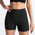 thumbnail image 3 of Women's High Waist Workout Yoga Gym Seamless Cycling Shorts, Nylon Spandex, 4 Way Stretch, Breathable, Suitable for Sports, Multiple Sizes, Color Differs by Monitor, 3 of 6
