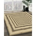 thumbnail image 3 of Ahgly Company Machine Washable Indoor Round Transitional Brown Area Rugs, 5' Round, 3 of 7