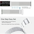 thumbnail image 6 of BRADCET 1/4Pack Sport Loop for Apple Watch Bands 45mm 44mm 40mm 38mm 42mm 40mm 49mm 41mm Adjustable Velcro Strap Braided Light Thin Nylon Bands Wristbands for iWatch Ultra 8 7 SE 6 5 4 3 2 1 Nike, 6 of 13