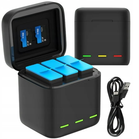 Storage Style Battery Charging Case for GoPro Hero 9/10/11/12 Chargers