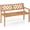 V-shaped Backrest, Natural, variant on BarefHaven Patio Acacia Wood Bench, 2-Person Outdoor Loveseat Chair, Cozy Armrest & Backrest, Sturdy Acacia Wood Frame, Outdoor Slatted Seating Bench for Backyard, Garden, 800 lbs Max Load