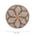 thumbnail image 5 of Round Grass Wall Ornaments 35cm Diameter Hand Knitting Hanging Woven Wall Baskets for Living Room Kitchen Style 3, 5 of 8