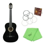 KKmoom 39" 6-String Solid Wood Basswood Classical Guitar 19 Frets Nylon Copper Alloy String