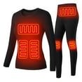 thumbnail image 1 of Spogood Heated Underwear Shirt with Pants Washable USB Charging Electric Thermal Heating Insulated Clothes with 3 Level Temperature Setting Cold-Proof Underwear Men/Women Outdoor Winter Heating, 1 of 8