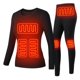 thumbnail image 1 of Men Women Heated Underwear Top with Pants Set Washable USB Charging Electric Thermal Heating Insulated Clothes with 3 Level Temperature Setting Cold-Proof Underwear Outdoor Winter Heating, 1 of 5