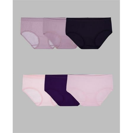 Ladies Panty Hipster Underwear  Assorted Color - Size 8 - Pack of 6