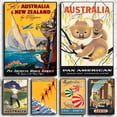 thumbnail image 2 of Cartel de viaje vintage de Australia, póster de la Gran Barrera de Coral de Brisbane, koalas, osos, pintura en lienzo retro, imagen artística para decoración de pared del hogar, 2 of 5