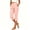 #06 Pink 【Mix & Match: Stock Up on Your Favorite Colors】, variant on Plus Size Women's Mid Rise Stretch Cropped Straight Leg Dress Pants, Split Hem Side Pocket Polyester Spandex Trousers, Flattering Work Casual Bottoms for Travel Daily Business | TruHer,Wine 3XL