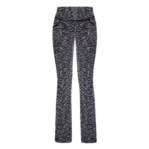 Women's Casual Flare Yoga Pants High Waisted Elastic Leggings Fashion Stretch Tummy Control Workout Pants