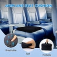 thumbnail image 2 of Cojín de Asiento Esme L&H Portátil y Transpirable de Tela 3D Negra, 2 of 7