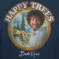 thumbnail image 3 of Teelocity Bob Ross Happy Trees Navy Short Sleeve Graphic Tee, 3 of 4