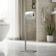 thumbnail image 5 of Gatco 1431SN Square Freestanding Toilet Paper Holder, Satin Nickel, 5 of 5