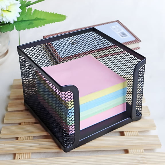 ACDANC Wire Mesh Sticky Note Dispenser Note Holder Desktop Note Dispenser