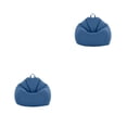thumbnail image 2 of Bewildely Puff Ottoman: hermosa y práctica adición al hogar, elegante funda de tela para silla, sala de estar, Puff, sofá, sofá perezoso azul 2piezas, 2 of 6