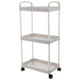 thumbnail image 4 of Carrito multiusos con ruedas, organizador de almacenamiento de plástico de 3 niveles, carrito de almacenamiento con ruedas para cocina, baño, dormitorio, guardería., 4 of 5
