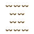 thumbnail image 1 of Pendientes colgantes Qarigey de Mujer Regalo de Aniversario Gancho para la Oreja Café Oscuro 10Conjunto, 1 of 6