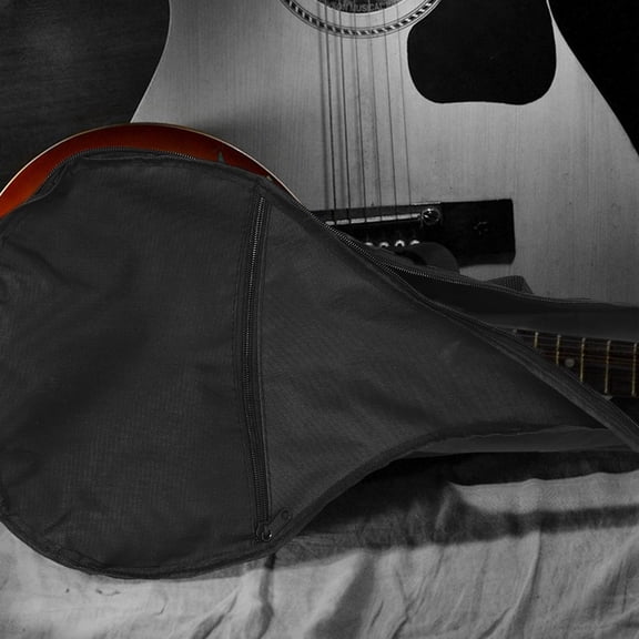 RENACLIPY Padded Mandolin Gig Bag Mandolin Case with Shoulder Strap and Storage Pockets