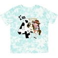 thumbnail image 3 of Inktastic I'm Four-cowgirl Riding Horse Birthday Girls Toddler T-Shirt, 3 of 5