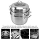 thumbnail image 3 of UTENSILIOS DE COCINA DE ACERO INOXIDABLE, DESERO APILABLE DE MÚLTIPLES CAPAS CONTA DE VIDRIO TEMPLADO, OLLA DE MULTIUSO PARA VERDUAS, MARISCOS, INDUCCIÓN, GAS, ESTUFA, 3 of 7