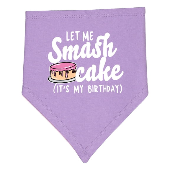 Inktastic Let Me Smash Cake Its My Birthday Baby Bandana Bib