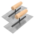 thumbnail image 6 of WASHWEPE 2-Pack 8.1 Inch Stainless Steel Flat Trowel Set for Masonry, Concrete, and Construction Work, 6 of 8