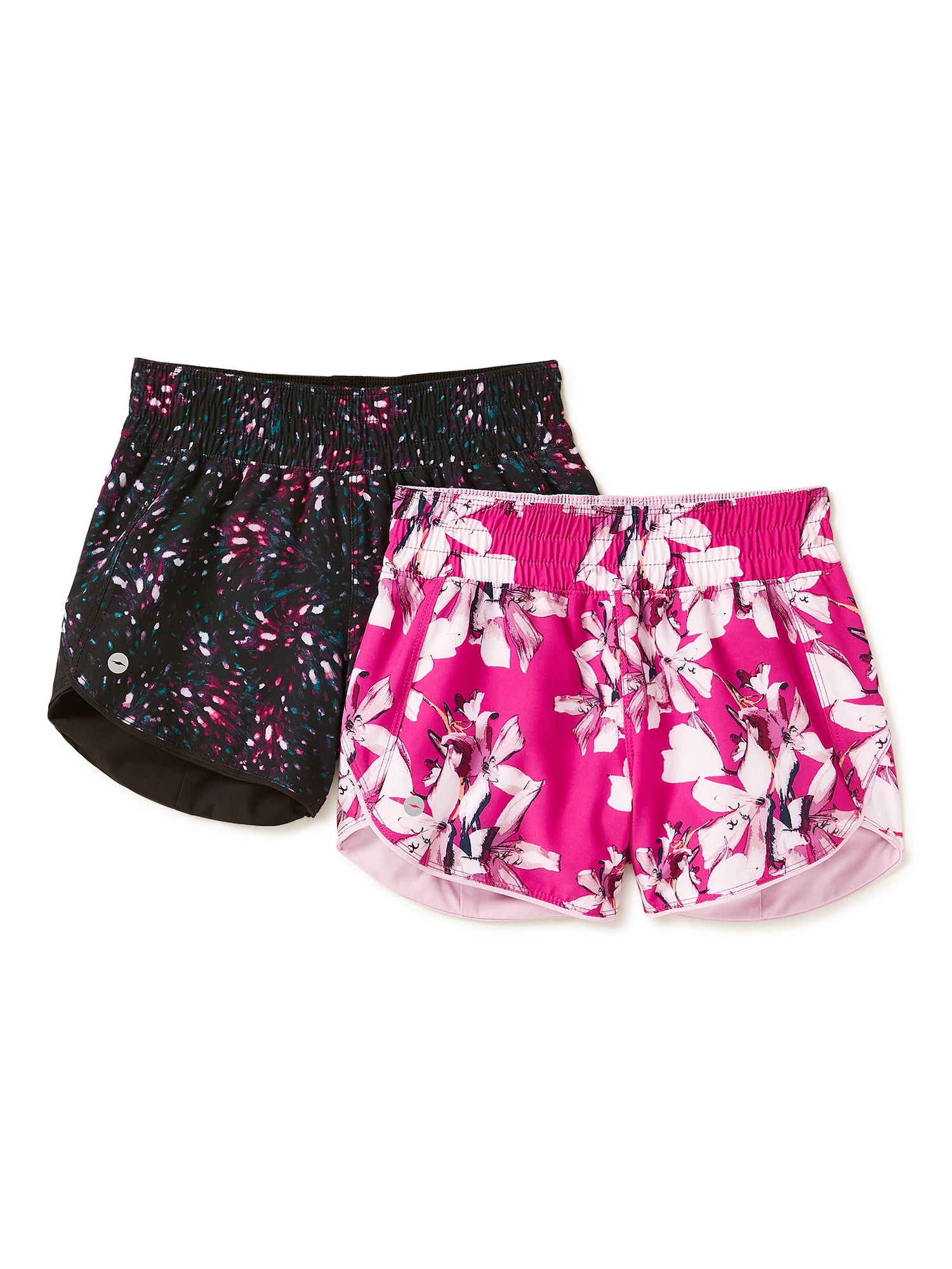 Avia Girls Print and Solid Reversible Running Shorts, 2-Pack, Sizes 4-18 &  Plus - Walmart.com