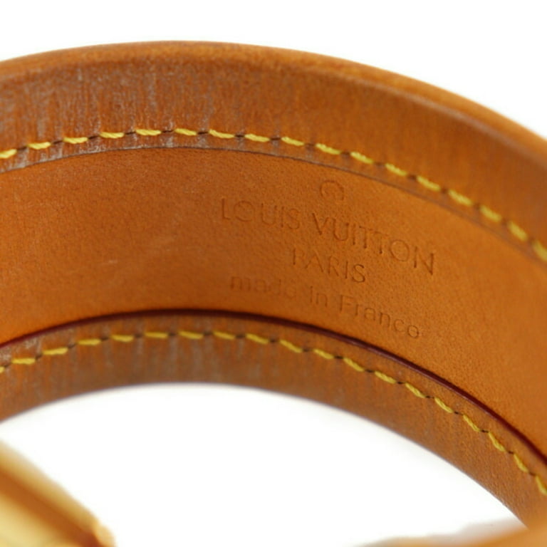 Pre-owned Louis Vuitton Leather Belt In Yellow