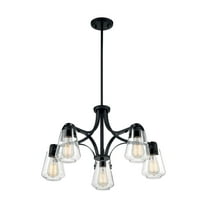 Nuvo Lighting - Skybridge-5 Light Chandelier in Industrial Style-27 Inches Wide