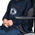 thumbnail image 5 of Men's G-III Sports by Carl Banks Navy LA Clippers Adaptive Team Arc Fleece Hoodie, 5 of 7
