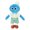 Blue, variant on QITOWM Adorable Peak Soft Plush Doll with Unique Expression Cozy Stuffed Toy for Kids and Collectors Perfect Gift for All Ages