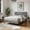 Gray04, variant on Gewnee King Size Platform Bed Frame - Linen Upholstered, Wooden Slat Support, No Box Spring Needed, Modern Gray