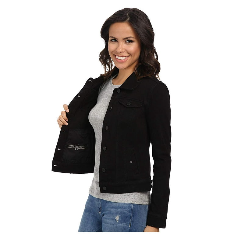 Liverpool Powerflex Denim Jacket Black Rinse