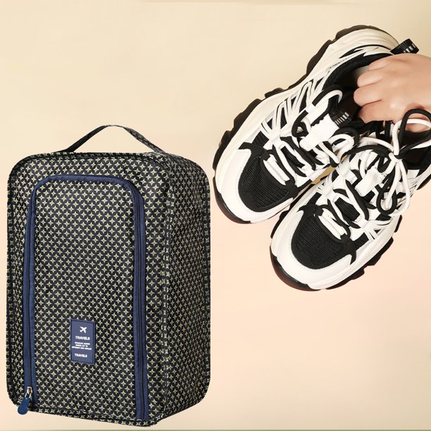Bolsa organizadora de zapatos de viaje plegable con asa Caja organizadora de zapatos portátil multifuncional para casa,gimnasio y viajes Estilo coreano