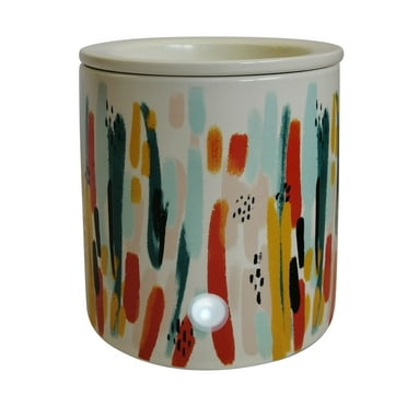 Mainstays Electric Ceramic Wax Warmer with Watercolor Decal, Multi-Color