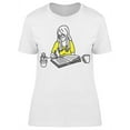 thumbnail image 1 of Cute Studious Girl Writer  T-Shirt Women -Image by Shutterstock, Female Medium, 1 of 2