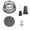 A003- Clear (Funnel + Magnetic Water Absorption Net + Water Net + Dosing Needle), variant on Kitchen Appliance Part, Juicer Adaptor, Juice Feeder Adapter, Wide Mouth Juicer Part, Plastic Feeding Chute Replacement with 3.5 in X 1.5 in Dimensions, Bpa Free Safe Design