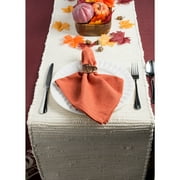 DII 14x72 Modern Recycled Cotton Yarn Chindi Rag Table Runner in Multi-Color