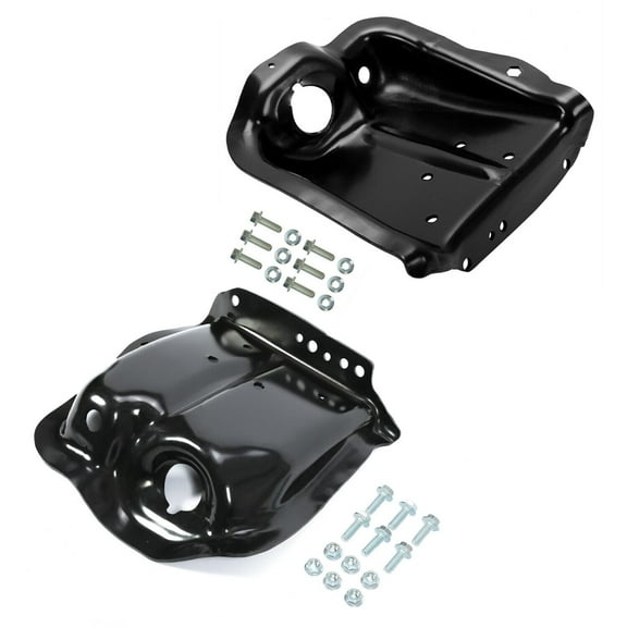 BST BSSP Pair Driver & Passenger Side Front Coil Spring Tower Shock Mount Bracket Kit Replacement for 1980-1996 Ford Bronco F-150 924-405 & 924-406