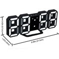 thumbnail image 5 of LINLIN LED Digital Alarm Clocks, 2PCS 3D Alarm Clocks LED Digital Wall Clock Wall LED Number Time Clock with 3 Brightness Snooze Function, 5 of 7