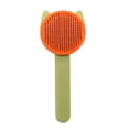 2Pack Cat Brush with EasyRelease Button,SelfCleaning Sliker Grooming