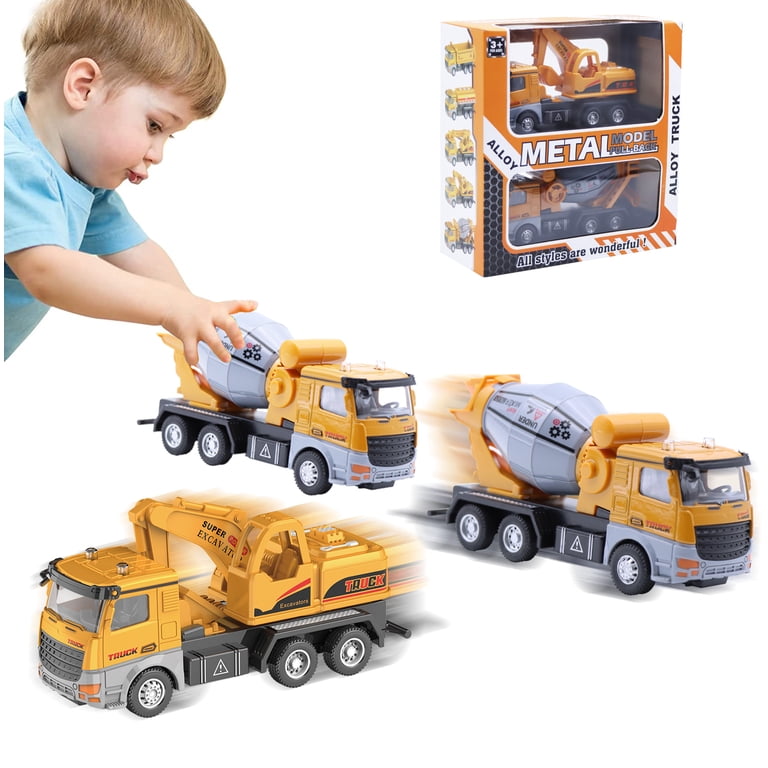 IZRIZR Friction Powered Construction Vehicle Toys, 2-Pack Set photo 6