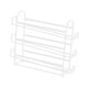 thumbnail image 5 of Organizador de refrigerador con soporte para huevos, contenedor deslizable, bandeja para huevos frescos, multicapa blanco de 3 capas, 5 of 9