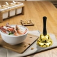 thumbnail image 1 of UPOUART 2Pcs Golden Metal Handbells for Bachelor Party Retro Call Bell with Comfortable Handle, 1 of 7
