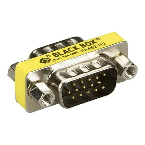 Black Box Network Services FA452-R2 HD15 Gender Changer, EMI-RFI Shielded Male & Male