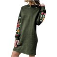 thumbnail image 1 of Vestido tipo jersey para mujer de invierno, manga larga, túnica, 1 of 5