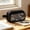 Black, variant on Eoozwa Transparent Mesh Pencil Case, Large Capacity Zipper Pouch Bags for Pen, Pencil, Marker Organization, Portable Makeup Organizer with Carry Handle, Multifunctional Pencil Box