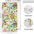 thumbnail image 2 of Flowers Easter Bunny Hand Towels 2 PCS, Colored Eggs Butterflies Kitchen Towel Ultra Soft and Highly Absorbent,Decorative Fingertip Face Towel for Bathroom Hotel, 28.3"x14.4", 2 of 5