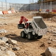 thumbnail image 2 of Alloy Forklift Model Engineering Vehicle Simulation Loader Bulldozer Dump Truck Excavator for Realistic Play, 2 of 7
