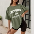 thumbnail image 4 of California Los Angeles T Shirts for Women 2025 Short Sleeve Crewneck Oversized Casual Graphic Tshirt Womens T Shirts, 4 of 5
